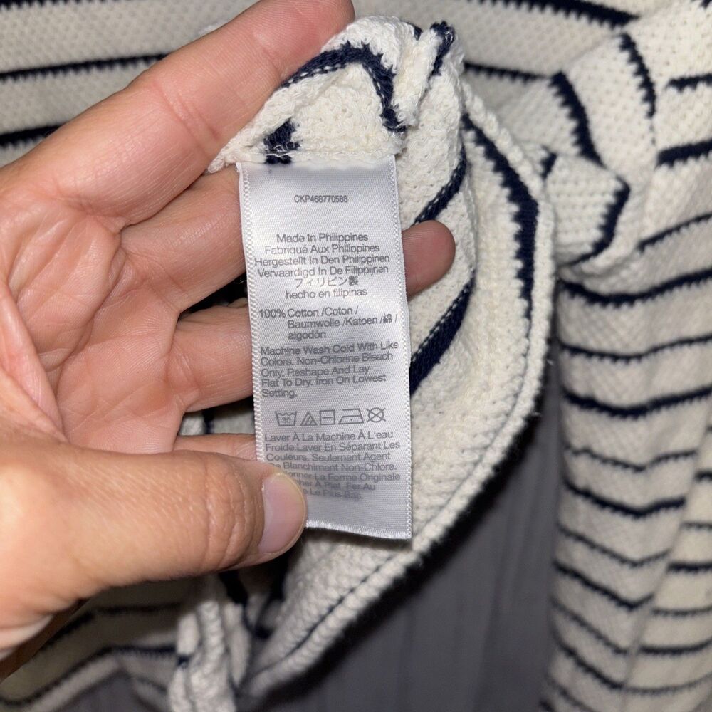 Womens Size M Madewell Striped Button Front Cardigan EUC - Picture 5 of 6